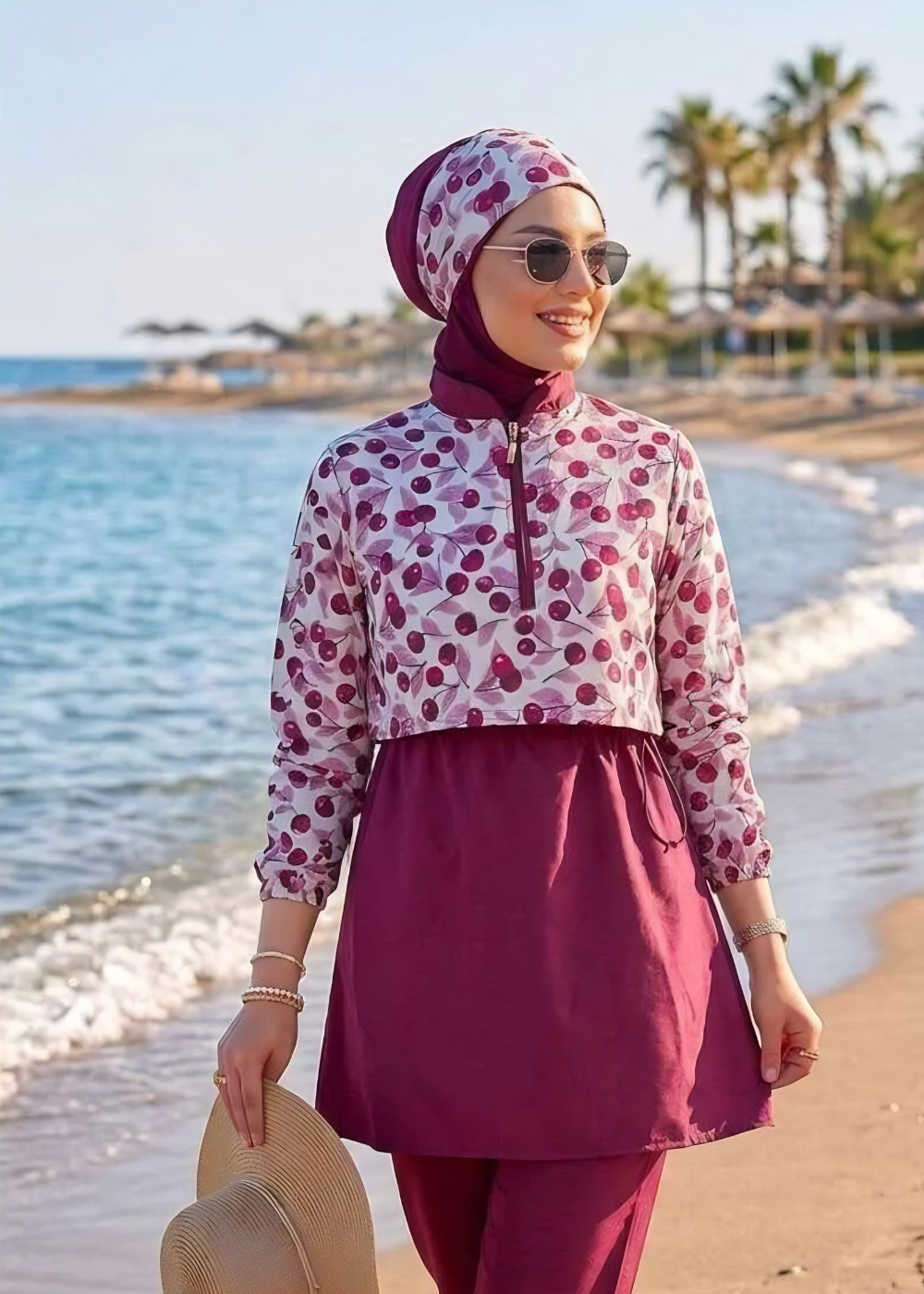 BURKINI CERISE