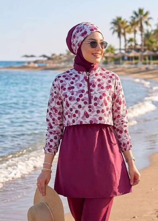 BURKINI CERISE